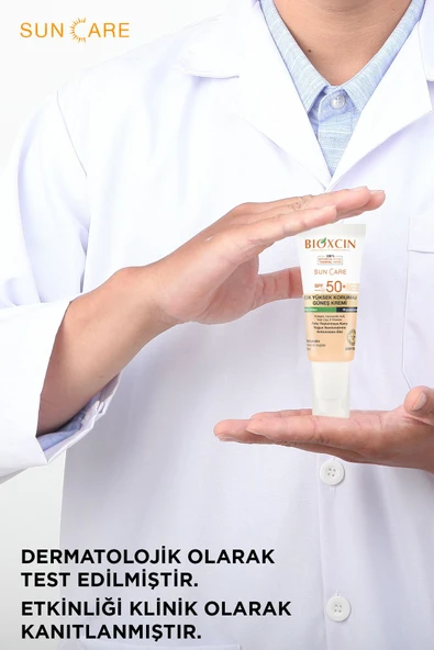 Sun Care Spf 50 Yağlı Ciltler Için Renkli Güneş Kremi 50 ml - Kolajen Dry Touch Tinted - 7