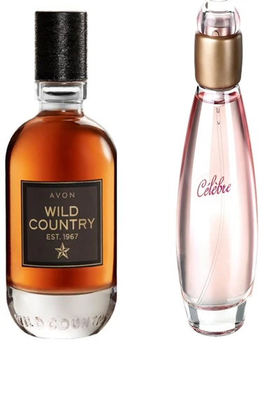 AVON Wild Country Edt 75 ml Erkek Parfüm + Celebre Edt 50 ml Kadın Parfüm 0940WILD02550