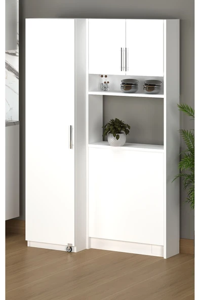 BOZCA KATLANIR MASALI ÇOK AMAÇLI KİLER DOLABI - Resim 2