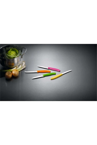 Victorinox 6.7836.L118 11cm Sarı Tırtıklı Domates ve Sofra Bıçağı - 3