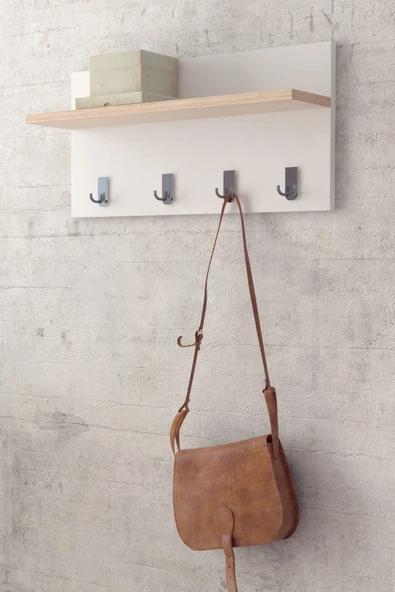 LENDA Deniz Portmanto Raf - Atlantik Çam / Beyaz