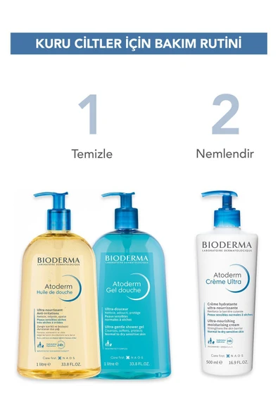 Atoderm Shower Oil Kuru Cilt Nemlendirici ve Besleyici Duş Yağı Niasinamid Bebek Çocuk Yetişkin 1 Lt - 7