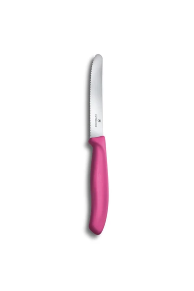 Victorinox 6.7836.L115 11cm Pembe Tırtıklı Domates ve Sofra Bıçağı - 2