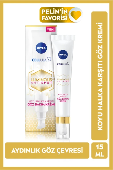 Nivea Cellular Luminous 630 Koyu Halka Karşıtı Göz Bakım Kremi 15 ml ürün görseli 1