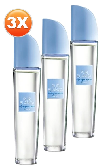AVON Pur Blanca Elegance Kadın Parfüm Edt 50 Ml. Üçlü Set - 2