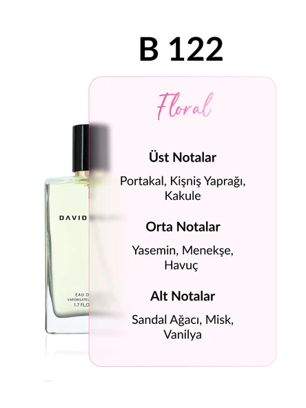 David Walker B122 Straor 50 ml Kadın Parfüm | Floral ürün görseli 1
