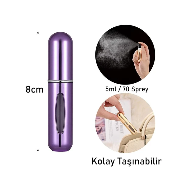 Nettech Ev-Ofis-Okul Cep Tipi 30 ML Parfüm Şişesi NT-91067 - 2