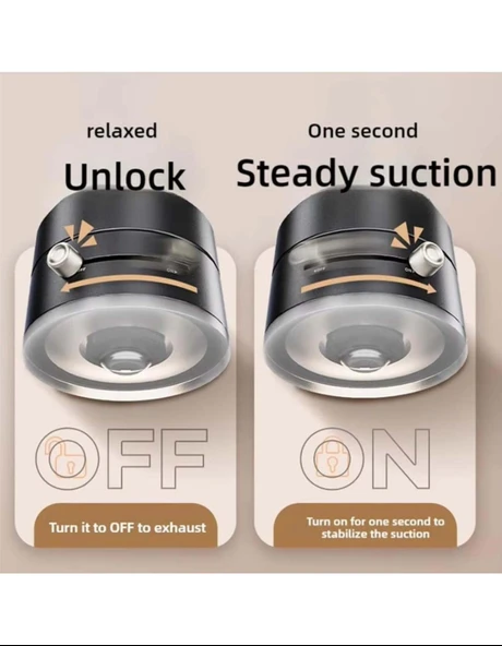 Yüksek Kalite Araç içi Magsafe Telefon Tutucu Kilitli Vakum Telefon ve Tablet Tutucu Masaüstü Stand - Resim 5