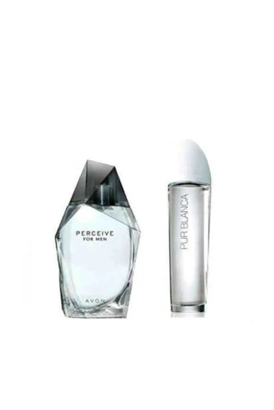 AVON Perceive 100 Ml Erkek ve Pur Blanca 50 Ml Bayan Parfüm Seti