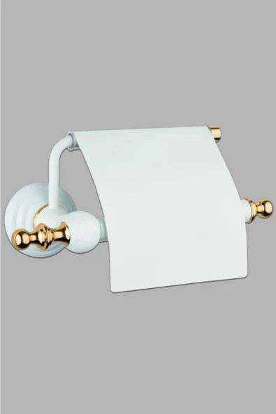 Saray Banyo ARTEMİS BEYAZ GOLD KAPAKLI KAĞITLIK