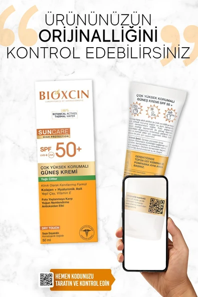 Sun Care Çok Yüksek Korumalı Yağlı Ciltler Için Güneş Kremi Spf 50 50 ml - Kolajen Dry Touch - 7