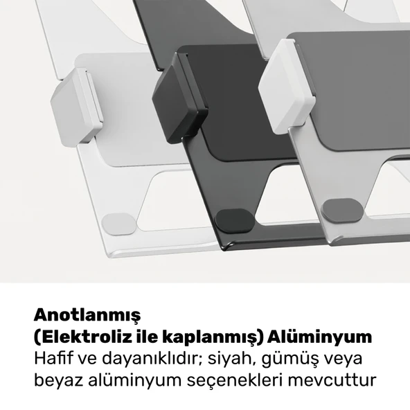 NPO STDNBH6 11.6"-17.3" Notebook/Laptop Tutucu Tepsi VESA 75x75 Uyumlu Monitör Kolu Aparatı - Resim 3