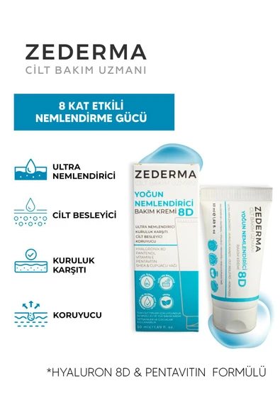 Yoğun Nemlendirici Cilt Bakım Kremi 8d 50ml.72 Saate Kadar Etkili - 2