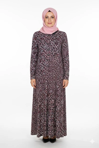 Barem Kadın Funda Belden Basene Büzgülü Penye Siyah Elbise D59 ürün görseli