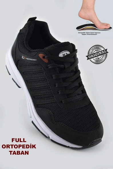 M.P. Erkek Bağcıklı Siyah-kırmızı Koşu Ayakkabı 231-6803mr 100 ürün görseli 1