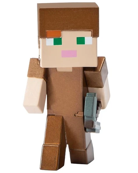 Minecraft Metal Tekli Figür Alex in Leather Armor - Resim 2