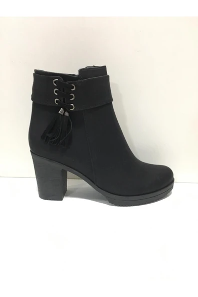 Şenkardeşler Kadın Siyah Taban Kauçuk Bot ürün görseli 1