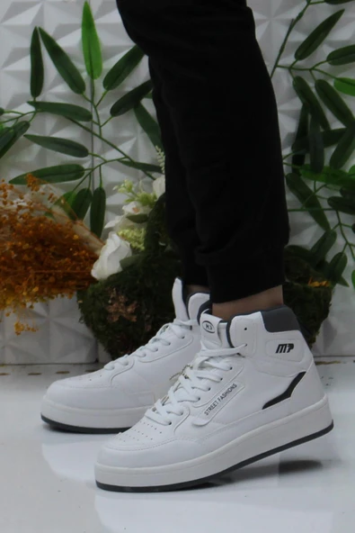 M.P. M.P 242-2057 Beyaz Rahat Orijinal Ürün Bilekli Kadın Spor Ayakkabı - Resim 3