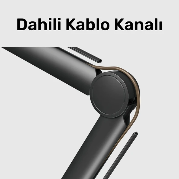 NPO STD131B Stüdyo Tasarım  Kablo Yönetimli  Amortisörlü Profesyonel Yayıncı Mikrofon Kolu - Resim 6