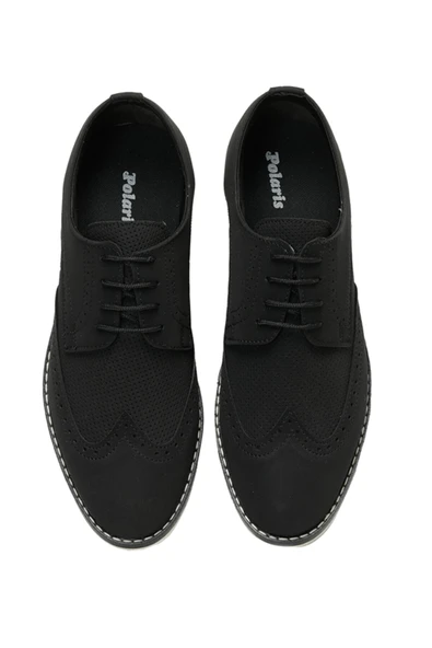 Polaris 356386.m3fx Siyah Erkek Klasik Ayakkabı - Resim 4