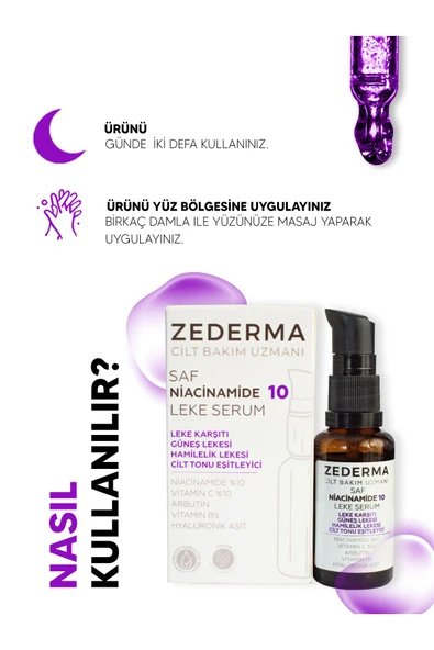 Saf Niacinamide 10 Leke Serum & & Cilt Tonu Eşitleme & - 4