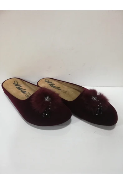 AKALA Kadın Bordo Ev Terliği - Resim 2