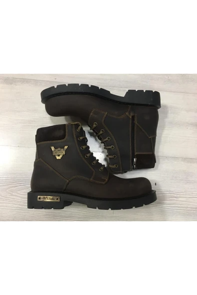 İMPERYAL Erkek Kahverengi Deri Bot - Resim 4