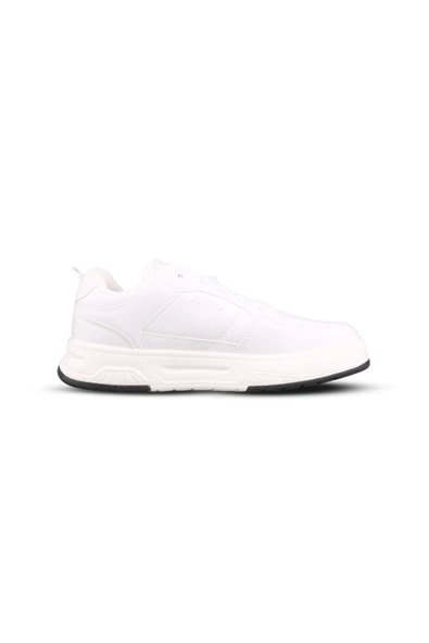 M.P. Erkek Bağcıklı Beyaz Sneaker ürün görseli 1