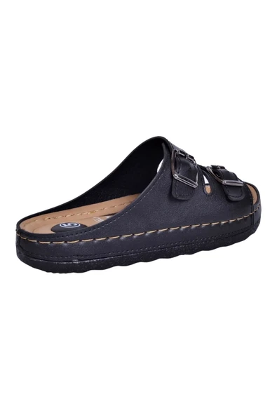 İskarpin Apella Petek Siyah Kadın Terlik - Resim 4