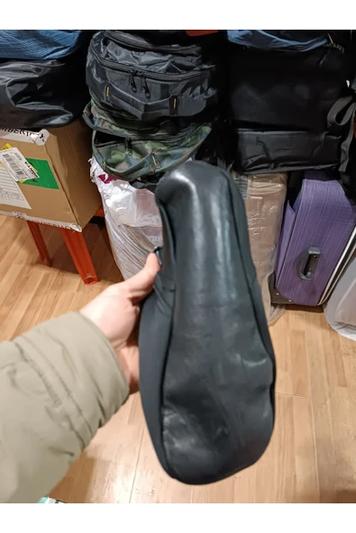 termal mest termal deri tabanlı mest Siyah Unisex - Resim 2