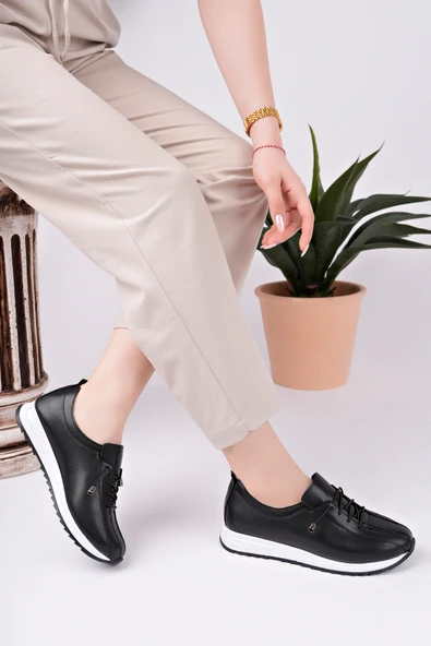 Fastbrandshoes Siyah Kadın Günlük Ayakkabı - Resim 3