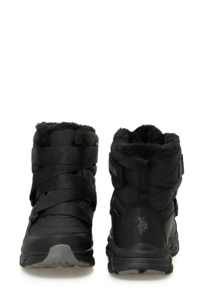U.S. Polo Assn. CHERRY 4PR 101812626 Kadın Su Geçirmez Bot Siyah 36-40 - Resim 5