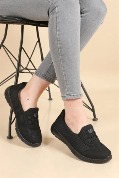 BlackSea Black Sea 575 Anorak File Nefes Alır Hafif Ve Rahat Slip-on Bağcıksız Spor Ayakkabı ( Geniş Kalıb) ürün görseli 1