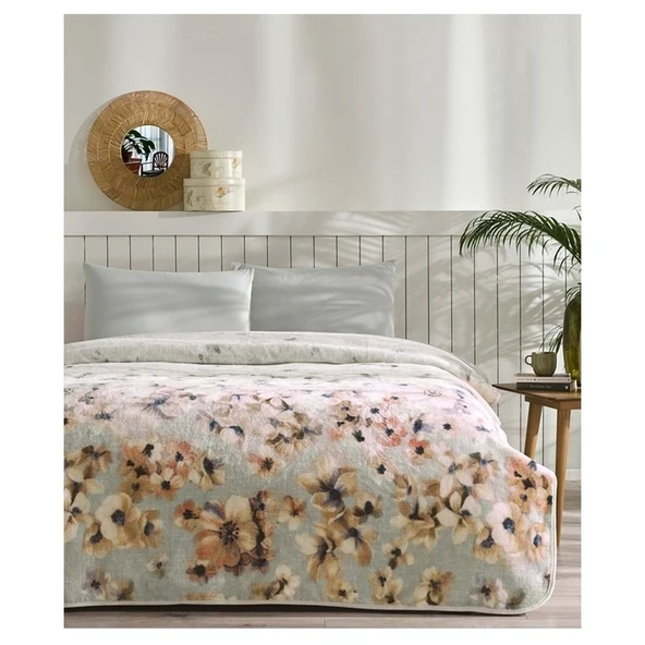 Özdilek Prime Çift Kişilik Battaniye (200x240)-Flor Sarı Yeni - Resim 2