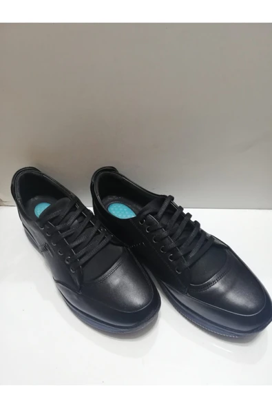 fastbırand Erkek Siyah Hakiki Deri Casual Ayakkabı ürün görseli 1