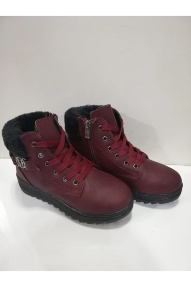 M.P. Kız Çoçuk Bordo Bot - Resim 2