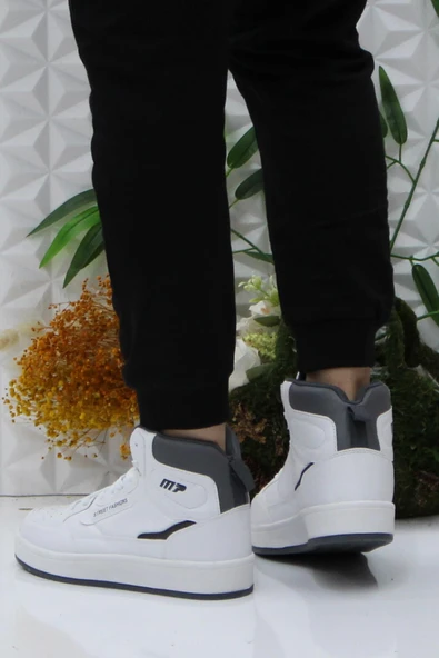 M.P. M.P 242-2057 Beyaz Rahat Orijinal Ürün Bilekli Kadın Spor Ayakkabı - Resim 4