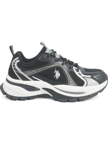 U.S.POLO ASSN.REXHA 5PR SİYAH UNİSEX COMFORT ANATOMİK SPOR AYAKKABISI - Resim 3