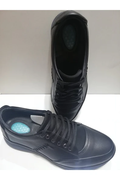 fastbırand Erkek Siyah Hakiki Deri Casual Ayakkabı - Resim 4