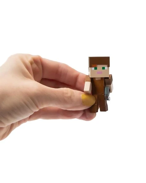 Minecraft Metal Tekli Figür Alex in Leather Armor - Resim 3