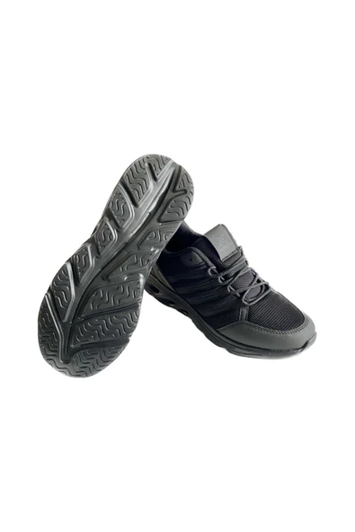 milyon shoes Luttoon 4138 Siyah-Füme Unisex Spor Ayakkabı - Resim 5