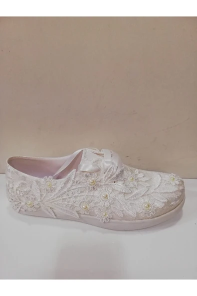 Gül Kadın Beyaz Gelinlik Ayakkabısı ürün görseli