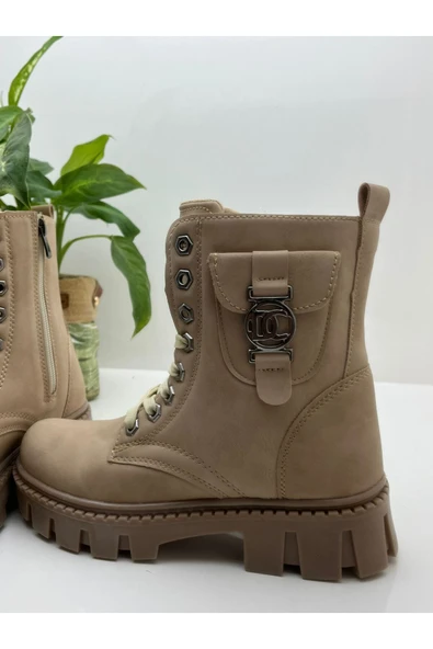 BOZAN ALMERA BEJ-SİYAH TOKALI  BOT ürün görseli 1