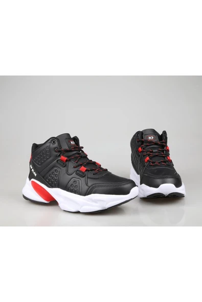 M.P. MP 242-2055 Basket Siyah-Kırmızı Unisex Sneakers - Resim 4