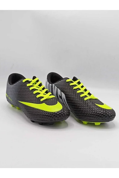 iskarpino Walked Siyah Yeşil Halısaha Krampon - Resim 4