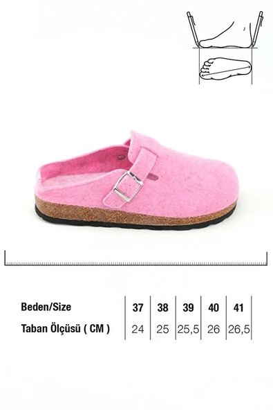 Monalisa Home Lüks Figürlü Renkli 41 Numara Kışlık Terlik - Resim 4