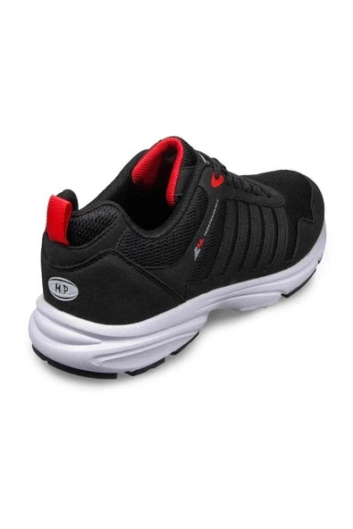 M.P. Erkek Bağcıklı Siyah-kırmızı Koşu Ayakkabı 231-6803mr 100 - Resim 3