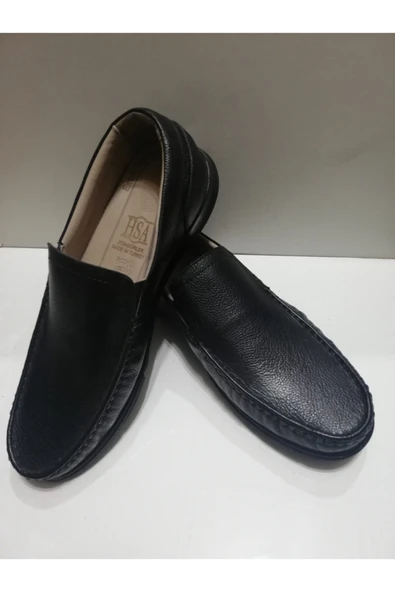 Hsa Erkek Siyah Deri Ayakkabı - Resim 3