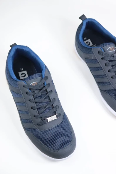 M.P. M.P - 241-7320MR - Lacivert İnce Taban Fileli Erkek Spor Ayakkabı - Resim 4