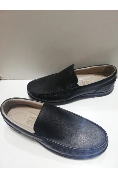 Hsa Erkek Siyah Deri Ayakkabı - Resim 4